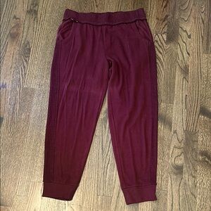 Saturday Sunday Pants Womens Size S Maroon Burgundy Jogger Pull On Anthropologie